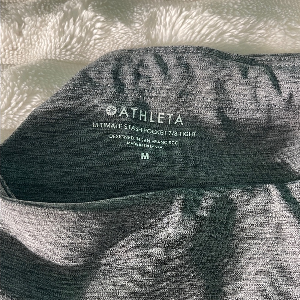 Athleta Heathered Dark Gray Performance Leggings - image 3
